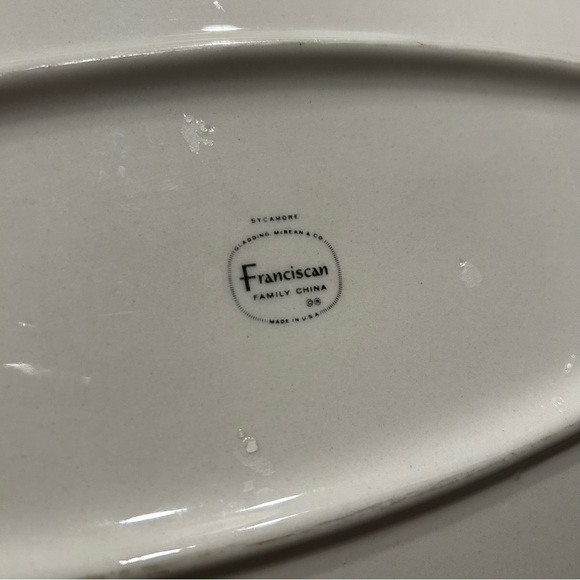 Mid-Century FRANCISCAN Platter | Sycamore Pattern | Serving Dish - Picture 5 of 5